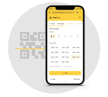 Airport QR Code Slot Registration