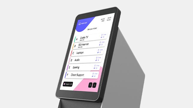 Tiik 7 Queue Kiosk - Robust Performance