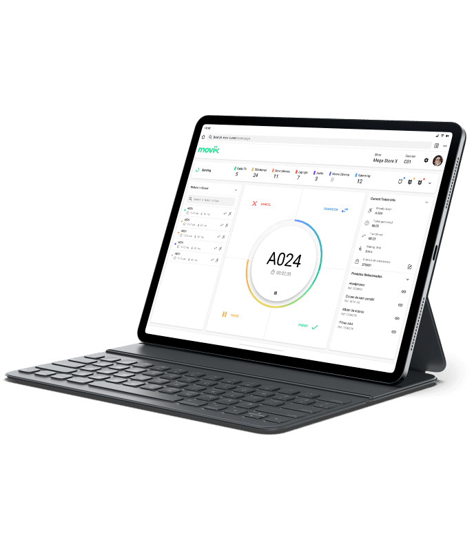 Staff-assisted queue management that lets your team call, serve, and track customers efficiently from any counter