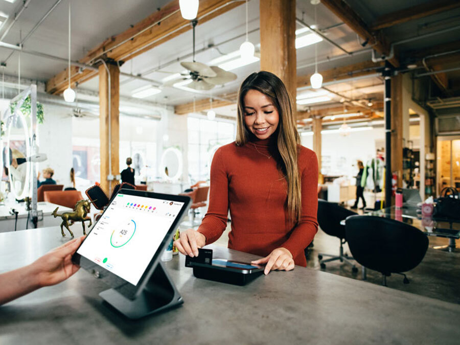 Staff member attending a customer at a service counter using Moviik’s Counter interface to manage tickets. Staff member attending a customer at a service counter using Moviik’s Counter interface to manage tickets.
