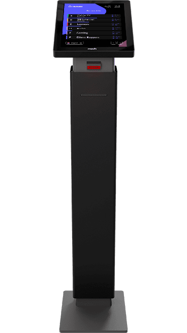 Moviik Queueing Kiosk with QR Code reader Moviik Queueing Kiosk with QR Code reader