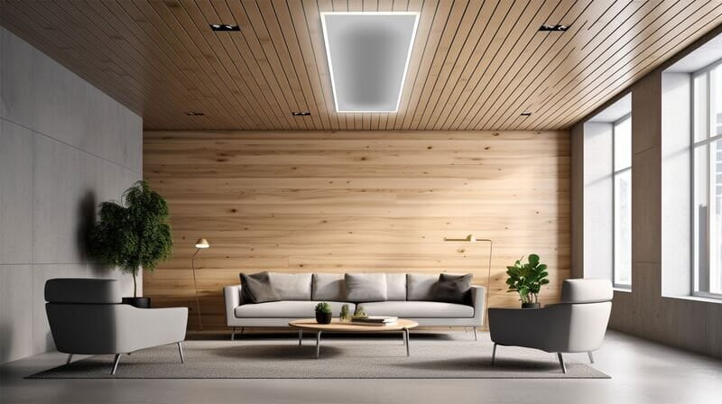 infrared heater on ceiling dining room