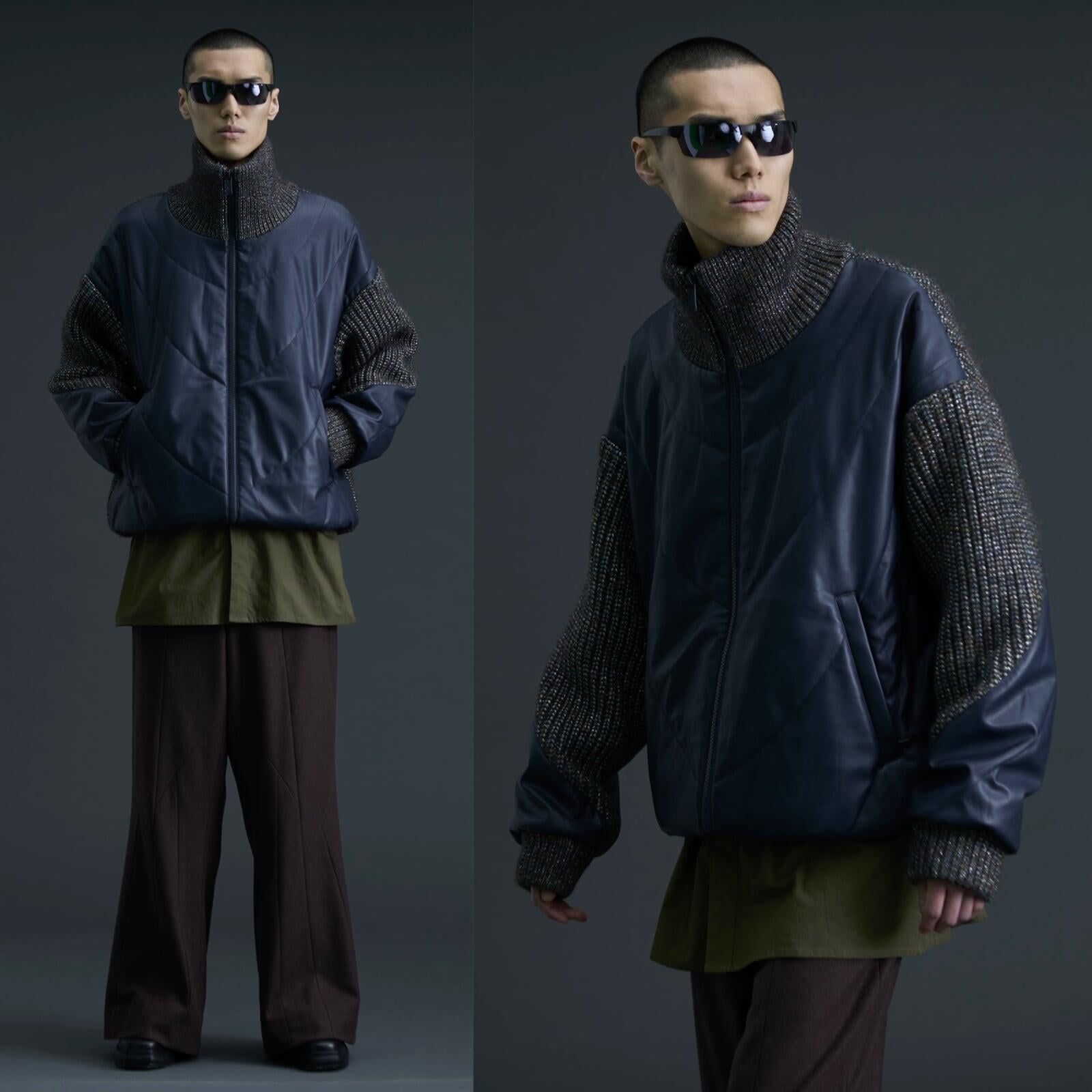 Suyhun wears the TALLOW KNIT JACKET