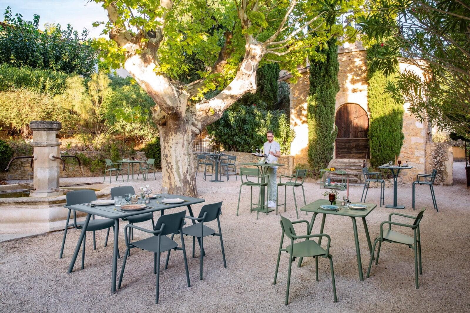 Luxembourg Tables and Studie Armchairs