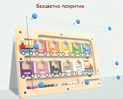 Монтесори Дървена Магнитна Игра - Лабиринт