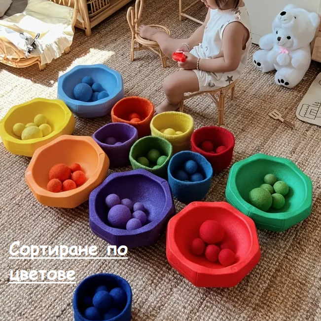 Цветни камъни за баланс тип Stepping Stones комплект от 6 части Цветни камъни за баланс тип Stepping Stones комплект от 6 части