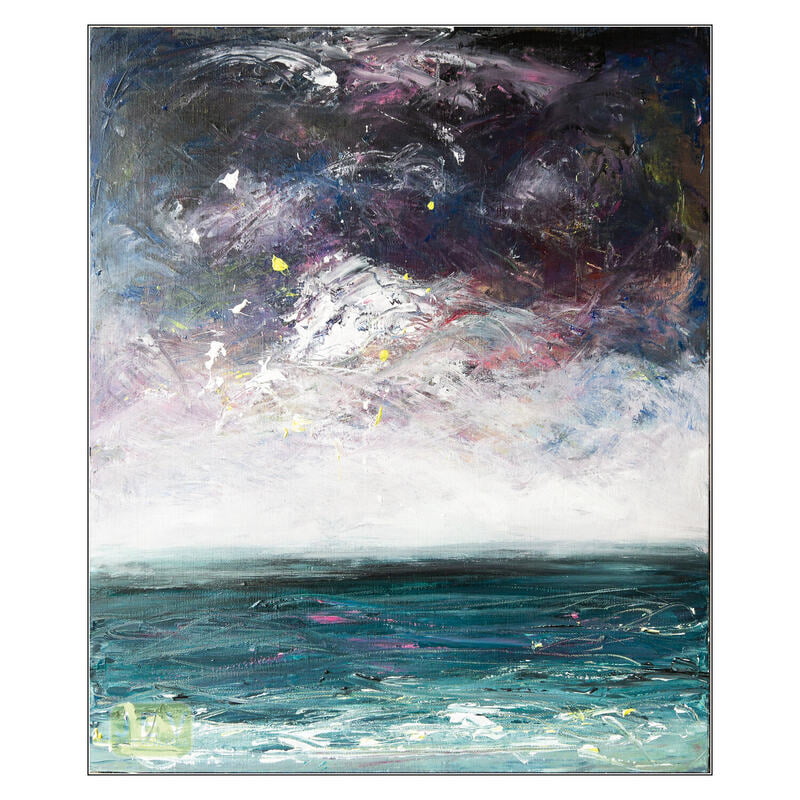 Moody Seascape 22-12 - Mixed Media on Canvas Moody Seascape 22-12 - Mixed Media on Canvas