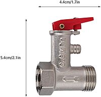 Pressure Relief Valve Electric Water Heater - Male Thread x Female BSP Brass 0.8mpa Pressure Relief Valve Electric Water Heater - Male Thread x Female BSP Brass 0.8mpa