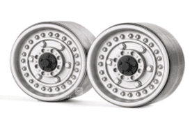 1.9 Inch Heavy Metal Wheels Silver #G06 1.9 Inch Heavy Metal Wheels Silver #G06