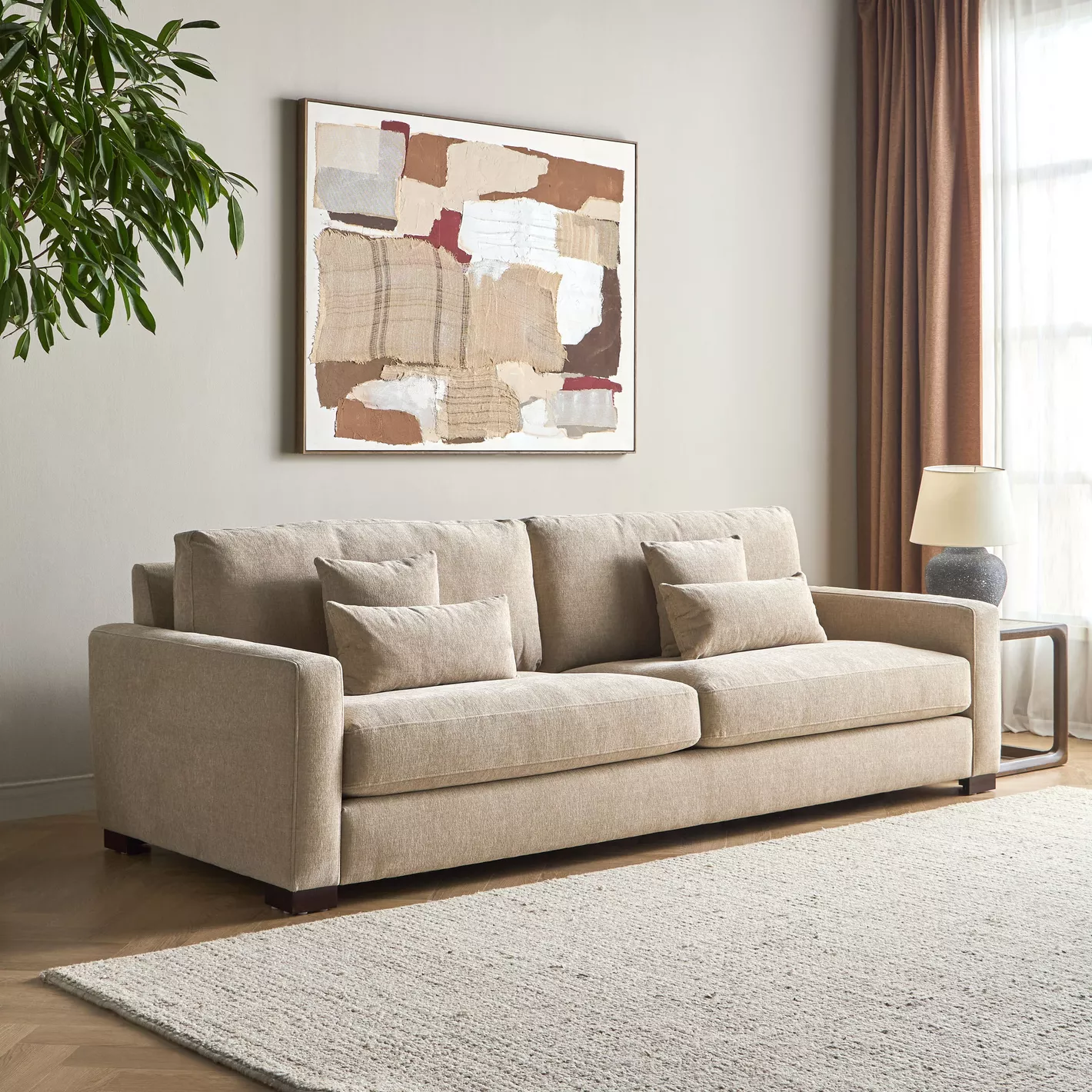 Haywood 4-Seater Fabric Sofa Haywood 4-Seater Fabric Sofa