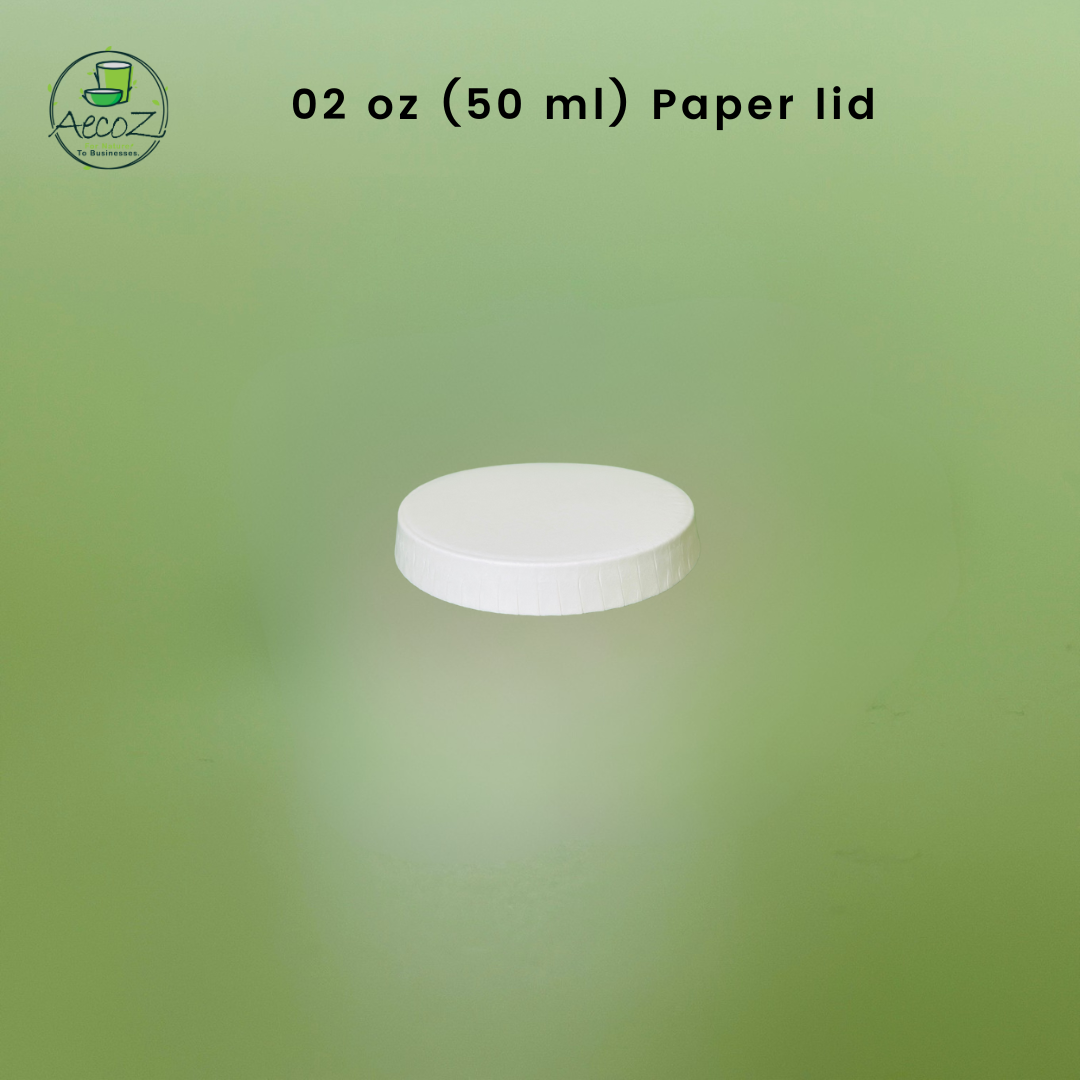 02 oz (50 ml) Paper lid Box - White 02 oz (50 ml) Paper lid Box - White