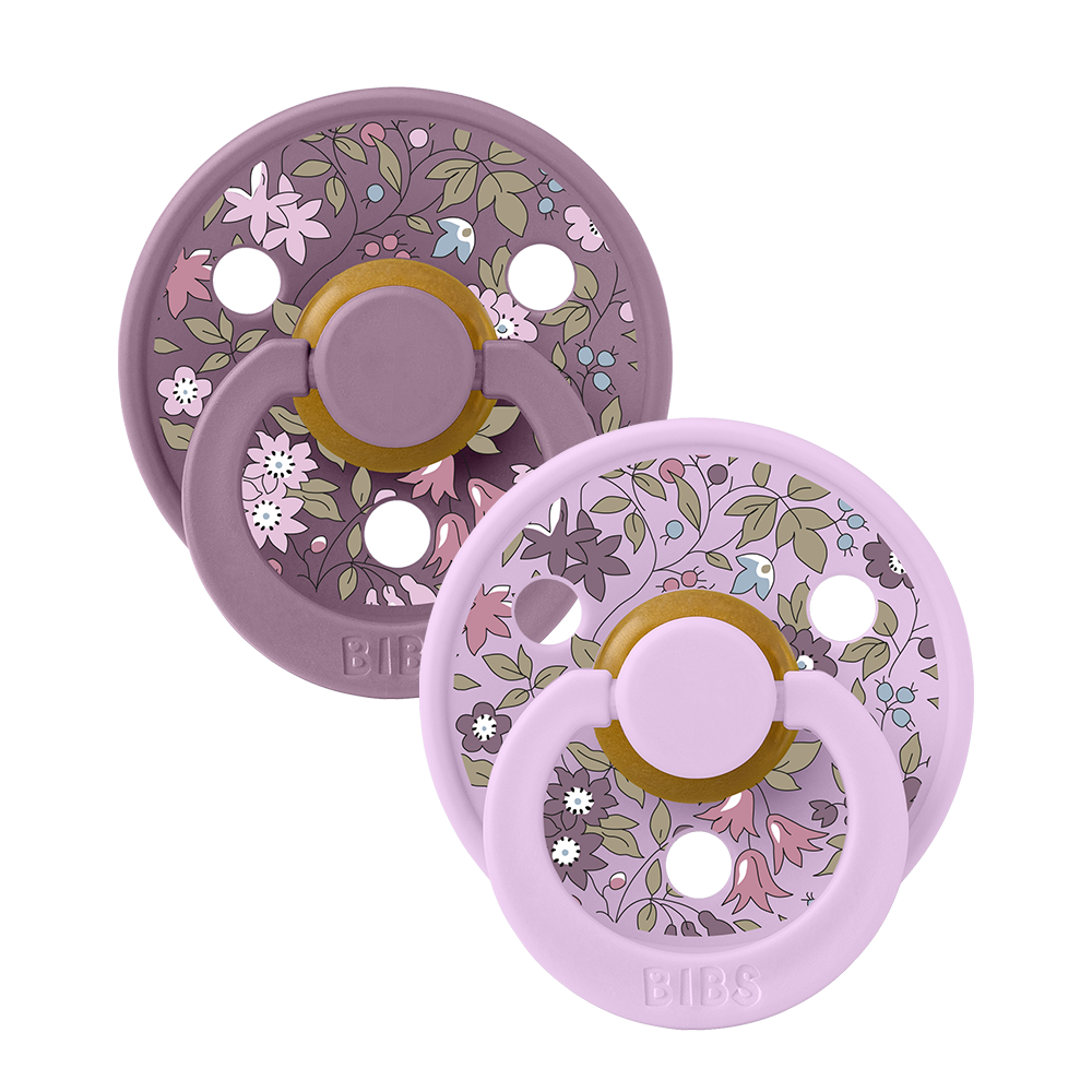 BIBS x Liberty 2 PACK Colour Chamomile Lawn Latex Violet Sky Mix