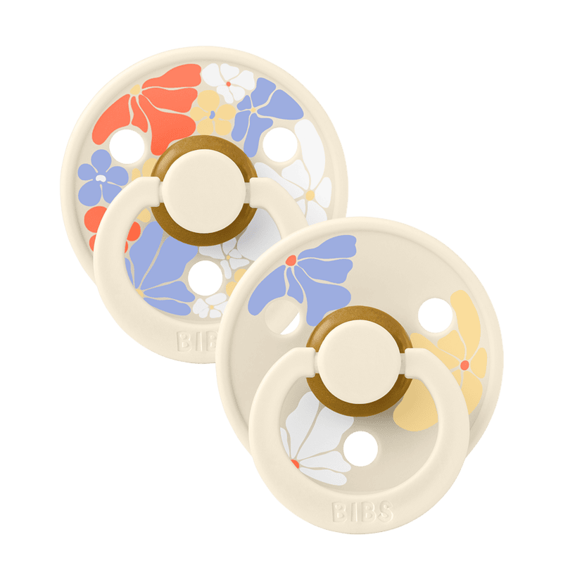 Bibs Pacifier Studio Colour 2 Pack Morning Bloom Latex Size 1 Ivory Mix Bibs Pacifier Studio Colour 2 Pack Morning Bloom Latex Size 1 Ivory Mix
