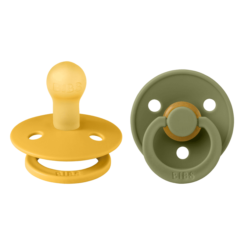 BIBS Colour 2 PACK Latex Honey Bee/Olive BIBS Colour 2 PACK Latex Honey Bee/Olive