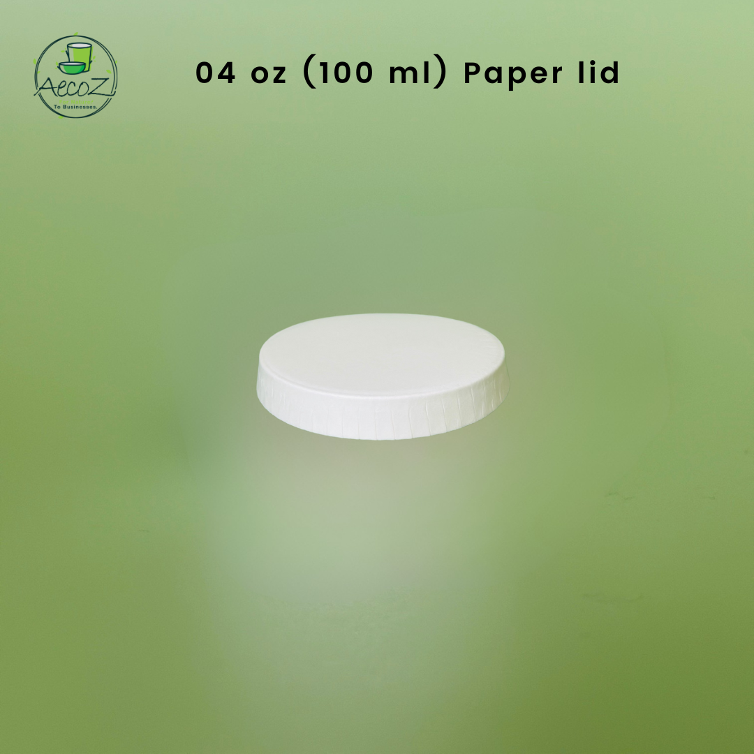 04 oz (100 ml) Paper lids - Box 04 oz (100 ml) Paper lids - Box