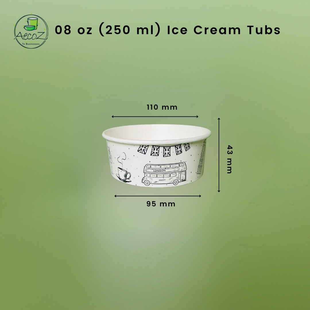 08 oz (250 ml) Paper Container - Printed Box 08 oz (250 ml) Paper Container - Printed Box