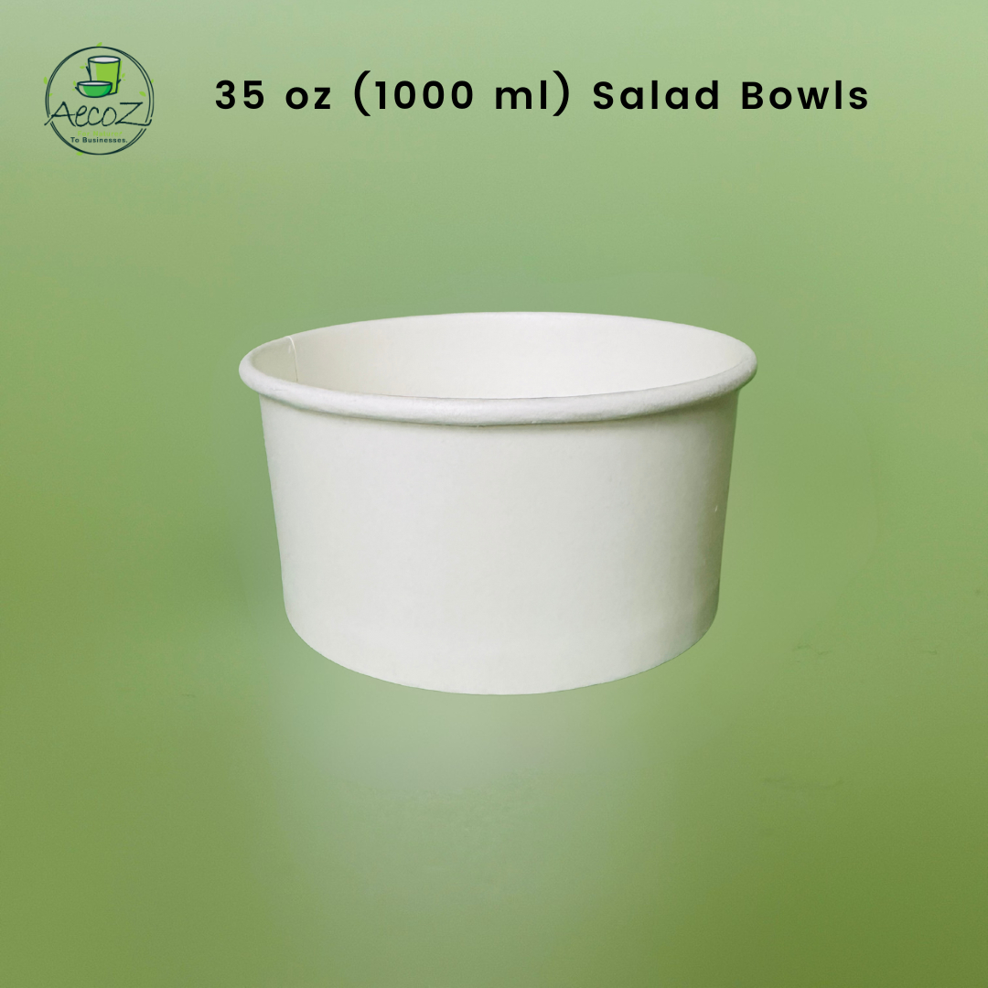 35 oz (1000 ml) White Salad Container - Box 35 oz (1000 ml) White Salad Container - Box