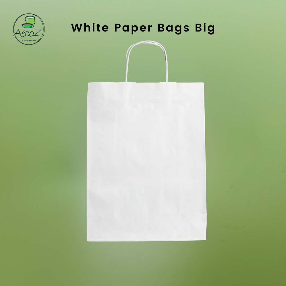 White Paper Bags Big - Box White Paper Bags Big - Box
