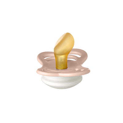 BIBS Pacifier Couture Latex Size 1 Blush GLOW