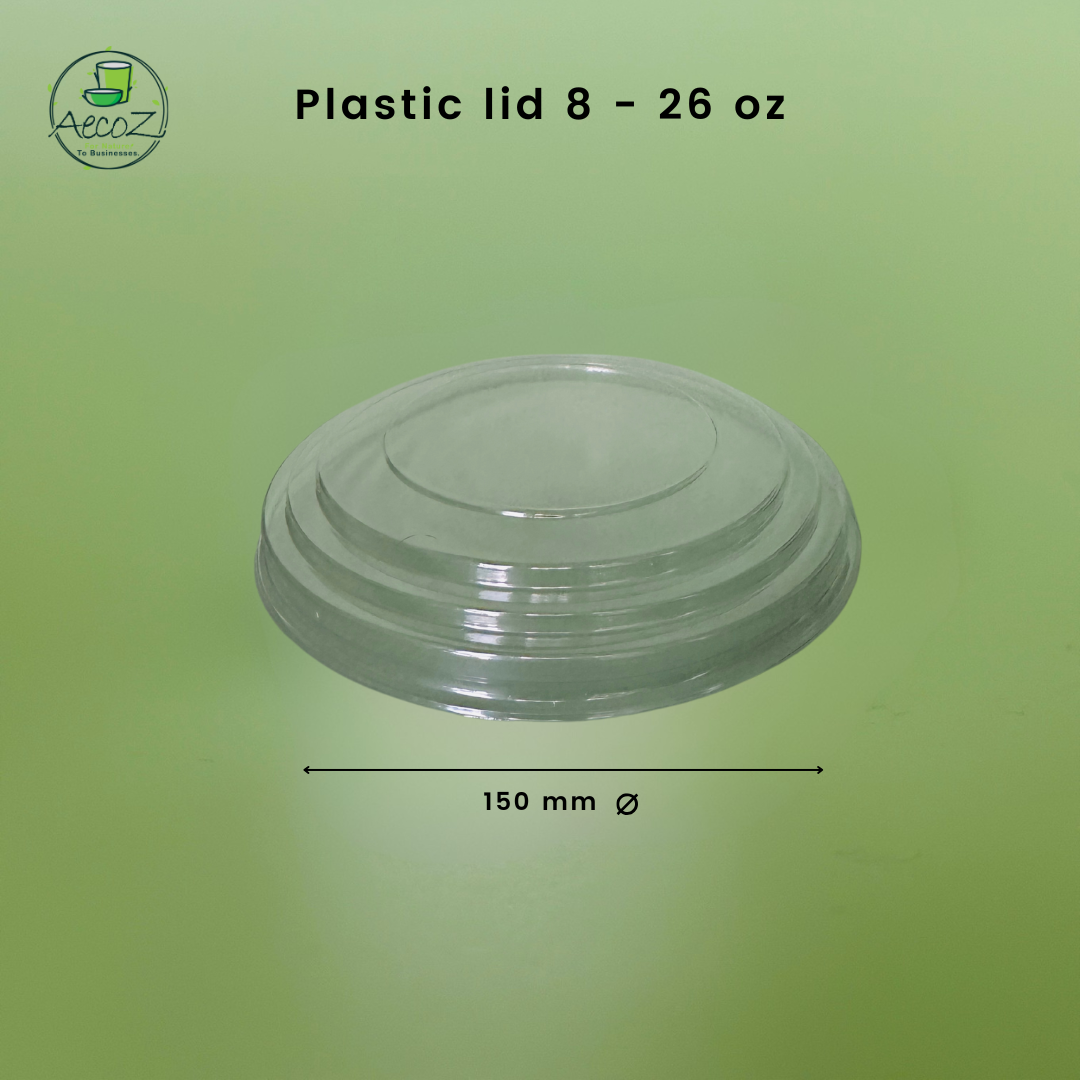 Plastic Lid for 26 - 35 oz Salad Bowls - Box