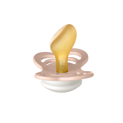 BIBS Pacifier Couture Latex Size 2 Blush GLOW