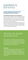 Faltblatt "Hebammen an Schulen"