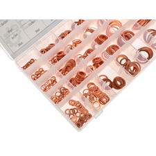 Copper Washer Metric Assortment 580 pcs G02916 GEKO