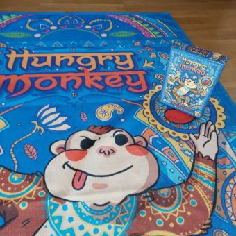 Hungrymonkey Duschhandtuch mit Spiel