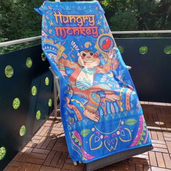 Hungrymonkey Duschhandtuch