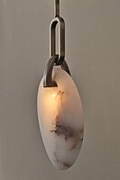 The Alabaster Pebble Pendant The Alabaster Pebble Pendant