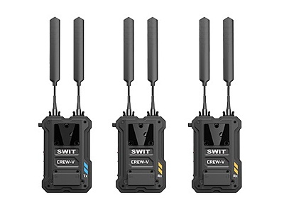 CREW-V Tx+2Rx | 4000feet(1200m) 3rd Gen. professional Wireless FHD Video 1Tx+2Rx Transmission with dual V-mounts, Super Multicast, Super Anti-interference, No-delay CREW-V Tx+2Rx | 4000feet(1200m) 3rd Gen. professional Wireless FHD Video 1Tx+2Rx Transmission with dual V-mounts, Super Multicast, Super Anti-interference, No-delay