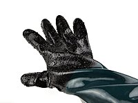 Rubber Sandblasting Gloves G02028 Rubber Sandblasting Gloves G02028