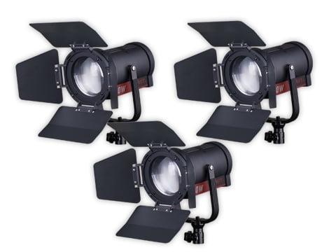 FL-C60D 3KIT | Set of 3 x 60W LED Spotlight, 25000lux, V-Mount, DMX FL-C60D 3KIT | Set of 3 x 60W LED Spotlight, 25000lux, V-Mount, DMX