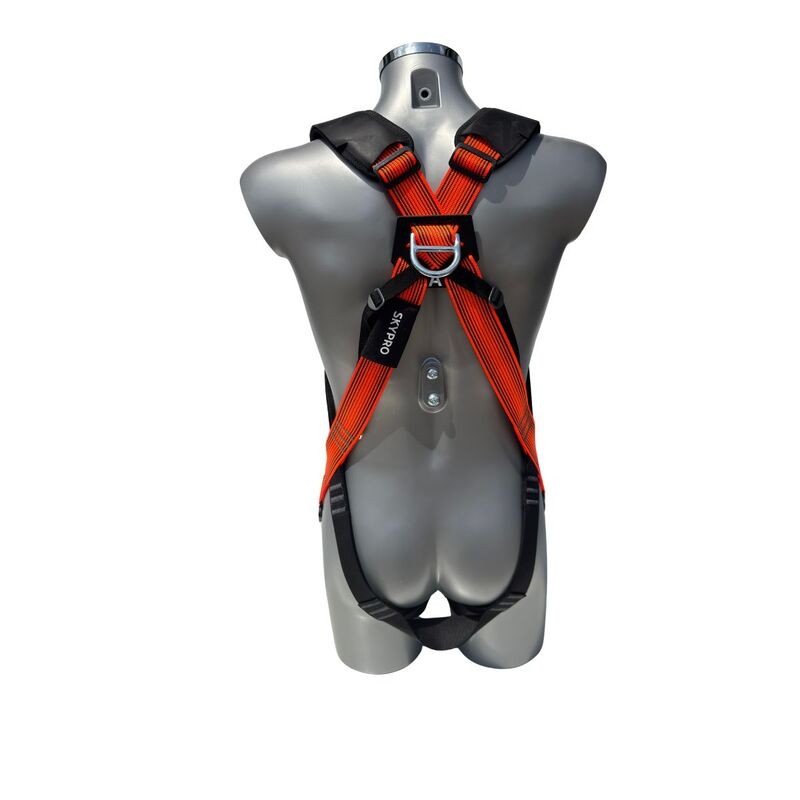 Veiligheidsharnas met 1 bevestigingspunt SP-111-QRB-SCAFF – zwart/oranje