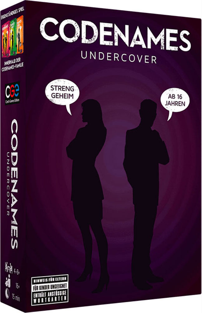 Codenames Undercover DEUTSCH Boxcover Codenames Undercover DEUTSCH Boxcover