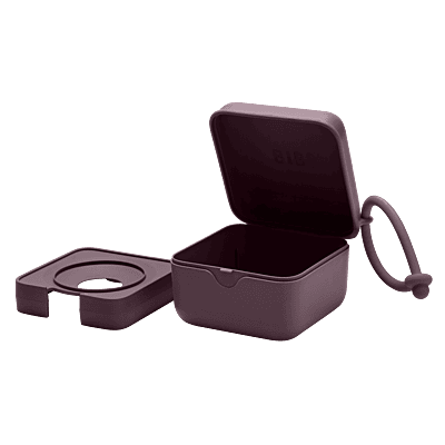 Bibs Pacifier Box Plum
