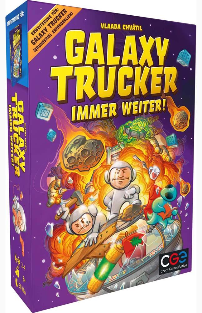 Galaxy Trucker (2. Ed.): Immer weiter! Erweiterung Boxcover Galaxy Trucker (2. Ed.): Immer weiter! Erweiterung Boxcover