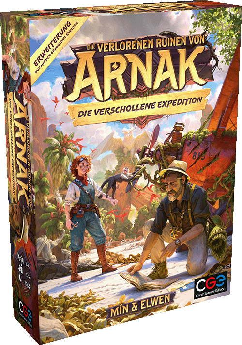 Die verlorenen Ruinen von Arnak: Die verschollene Expedition Boxcover Die verlorenen Ruinen von Arnak: Die verschollene Expedition Boxcover