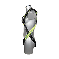 Veiligheidsharnas met 1 Bevestigingspunt SP-111-QRB-SCAFF – Zwart/Geel