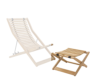 Capri Beacher Teak Footrest Capri Beacher Teak Footrest