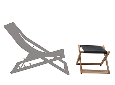 Capri Beacher Fabric Footrest