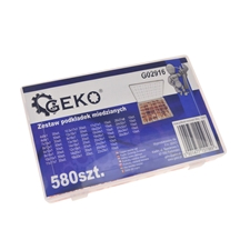 Copper Washer Metric Assortment 580 pcs G02916 GEKO