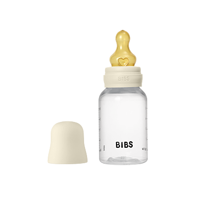 Bibs Baby Bottle Round Latex 2 pack 150ml Slow Flow Ivory Bibs Baby Bottle Round Latex 2 pack 150ml Slow Flow Ivory