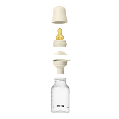 Bibs Baby Bottle Round Latex 2 pack 150ml Slow Flow Ivory Bibs Baby Bottle Round Latex 2 pack 150ml Slow Flow Ivory