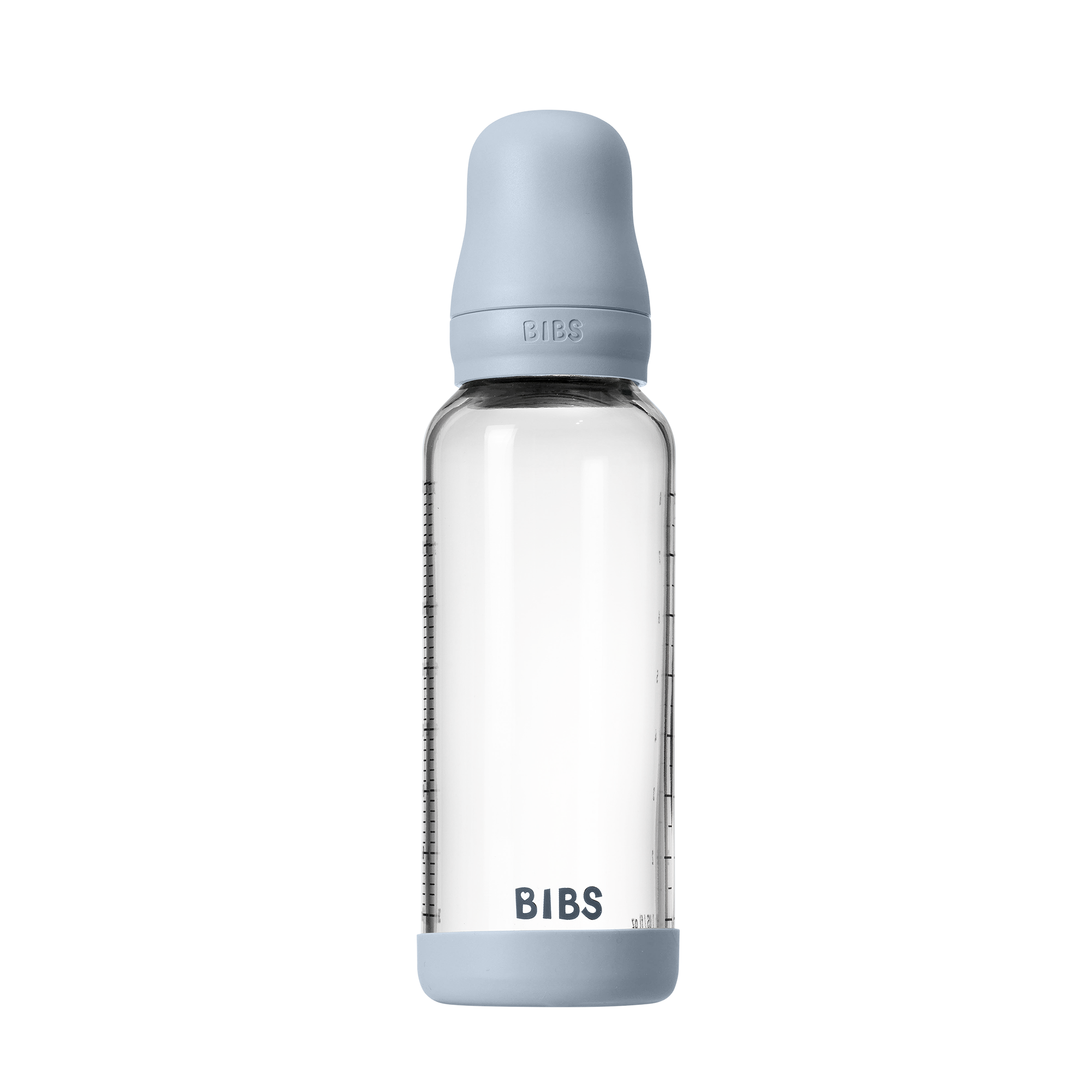 Bibs Baby Glass Bottle Round Silicone 1 pack 240ml Medium Flow Baby Blue Bibs Baby Glass Bottle Round Silicone 1 pack 240ml Medium Flow Baby Blue