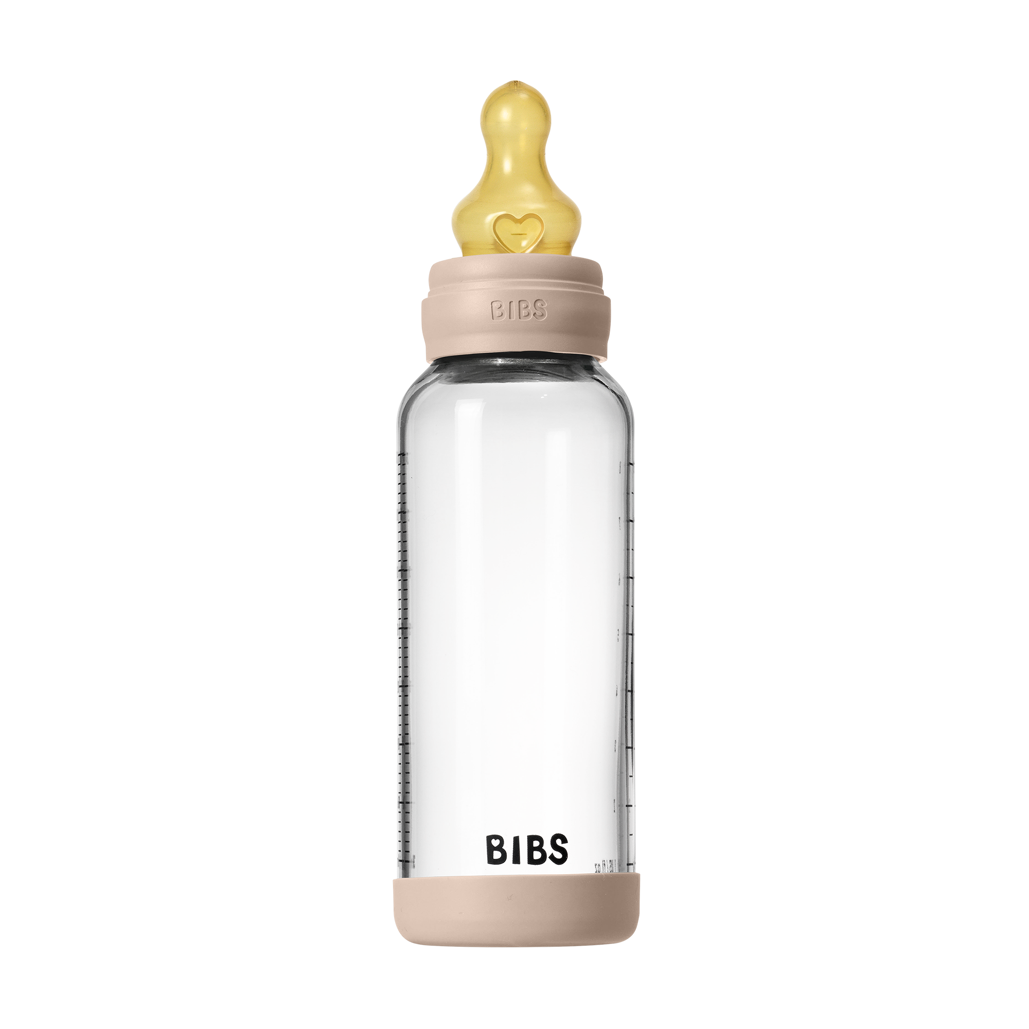 Bibs Baby Glass Bottle Round Latex 1 pack 240ml Medium Flow Blush Bibs Baby Glass Bottle Round Latex 1 pack 240ml Medium Flow Blush