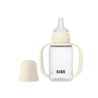BIBS Baby Sippy Bottle Spout Silicone 1 pack 150ml Ivory