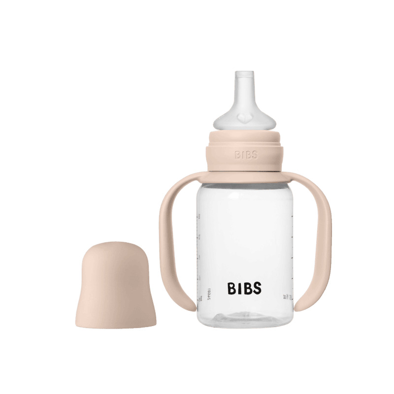 BIBS Baby Sippy Bottle Spout Silicone 1 pack 150ml Blush BIBS Baby Sippy Bottle Spout Silicone 1 pack 150ml Blush