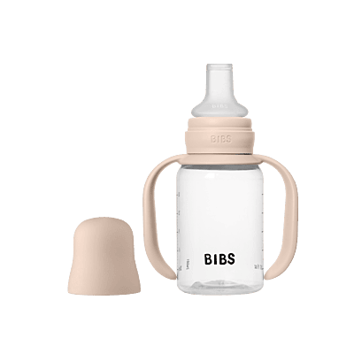 BIBS Baby Sippy Bottle Spout Silicone 1 pack 150ml Blush BIBS Baby Sippy Bottle Spout Silicone 1 pack 150ml Blush
