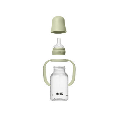 BIBS Baby Sippy Bottle Spout Silicone 1 pack 150ml Sage BIBS Baby Sippy Bottle Spout Silicone 1 pack 150ml Sage